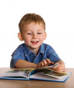 Child with the book